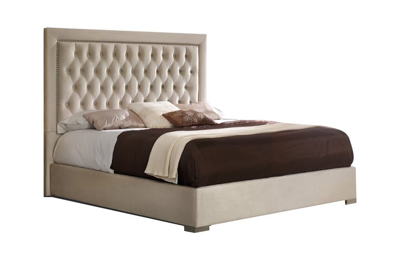 Adagio upholsterd bed with bedding box by Dupen - Image 2