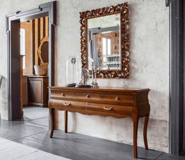 Vener console with 5 drawers by Tonincasa