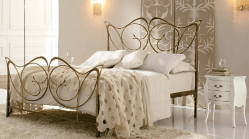 Monic Wrought iron bed by Tonincasa