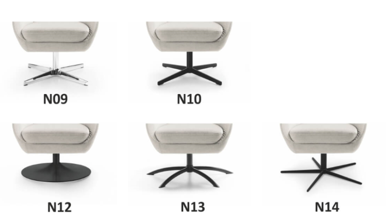 Dot swivel armchair - Image 5