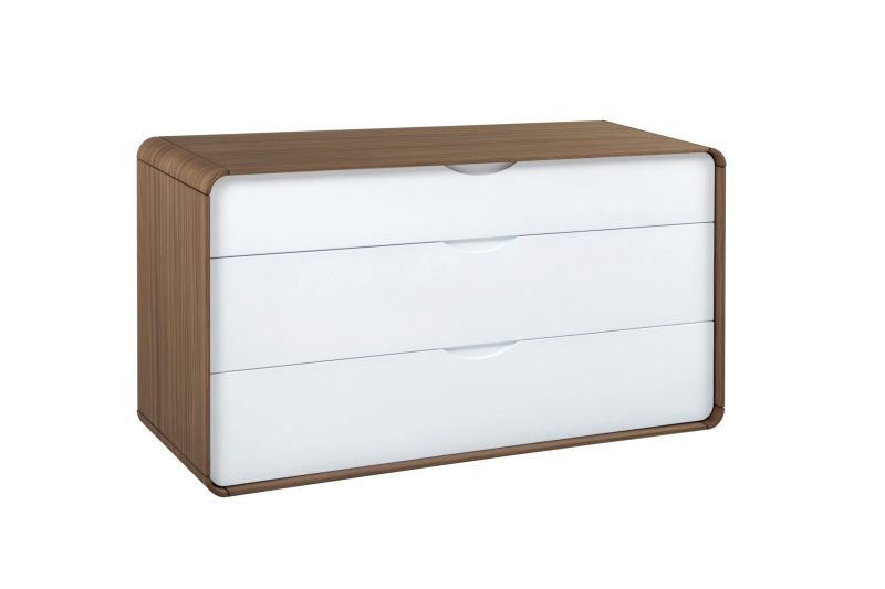 Opera 3 drawers chest low height by Tonincasa