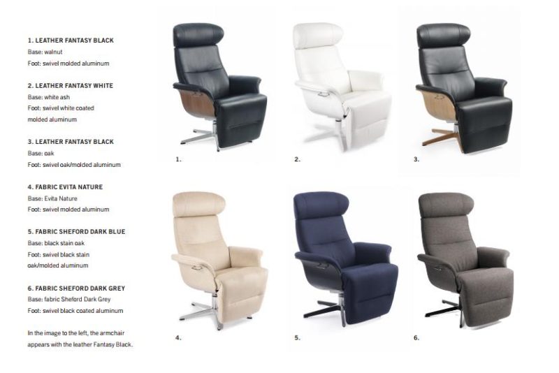 Timeout recliner armchair with footrest by Conform - Image 24