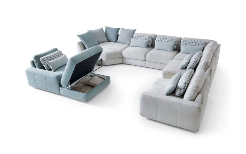 Serena U shaped corner sofa - Image 4