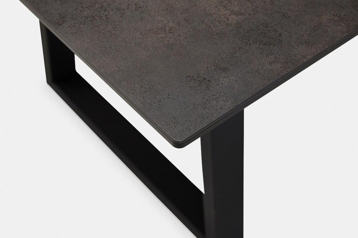 Trapezoid extension dining table - Image 4