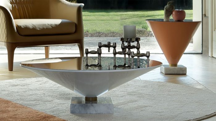 Flute coffee table by Tonincasa