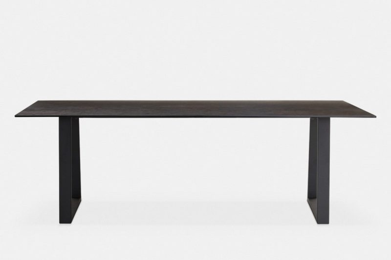 Trapezoid extension dining table - Image 3