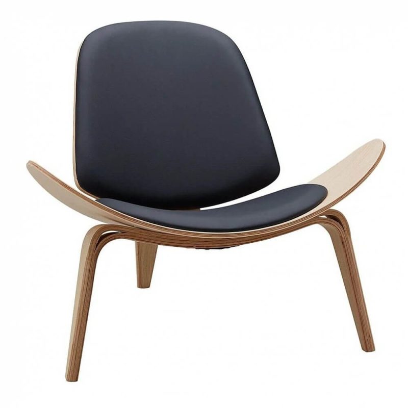 Chair with wooden legs WD-1350 by DUPEN