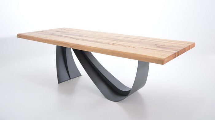 Flex solid wild oak dining table by Oliver B