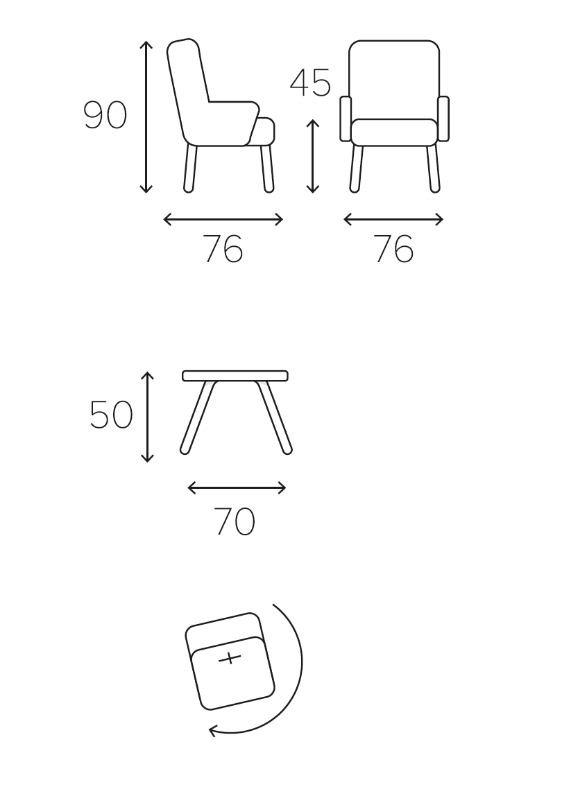 Gaga armchair by Conform - Image 12
