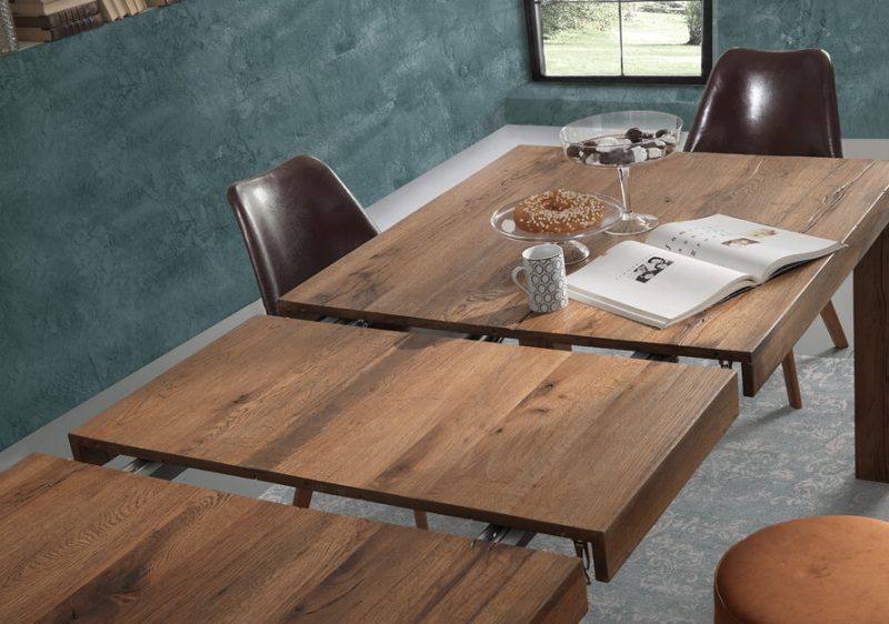 Copenhagen solid wild oak extendable table by Oliver B - Image 3