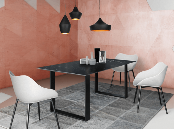 Hub ceramic dining table by Oliver B