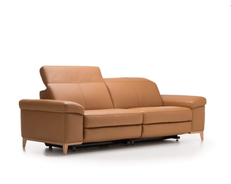 Cadini leather sofa by Rom - Image 4