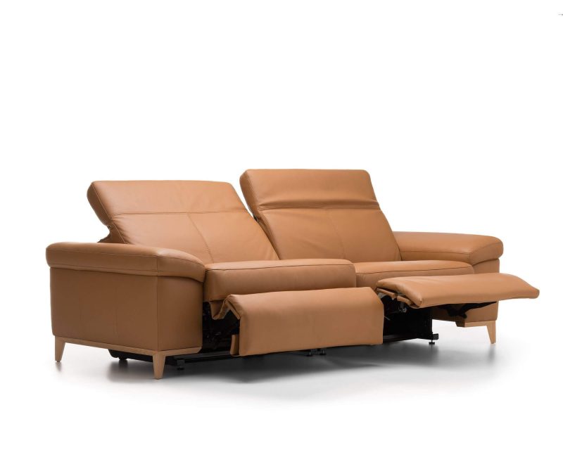 Cadini leather sofa by Rom - Image 5