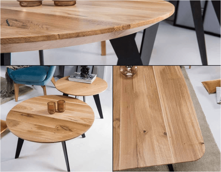 Calipso oak dining table - Image 2