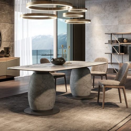Giara oval dining table by Giorgio casa