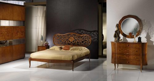Novecento wood bed