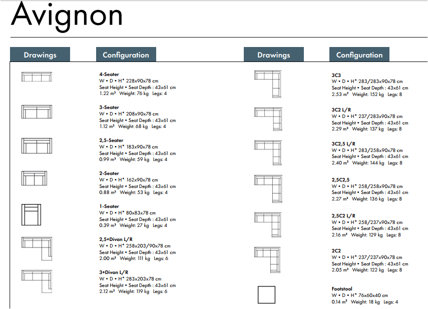 Avignon sofa by Furninova - Image 24