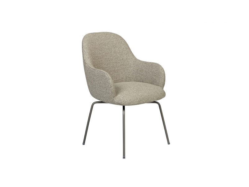 Paloma swivel fabric dining chair by Furninova