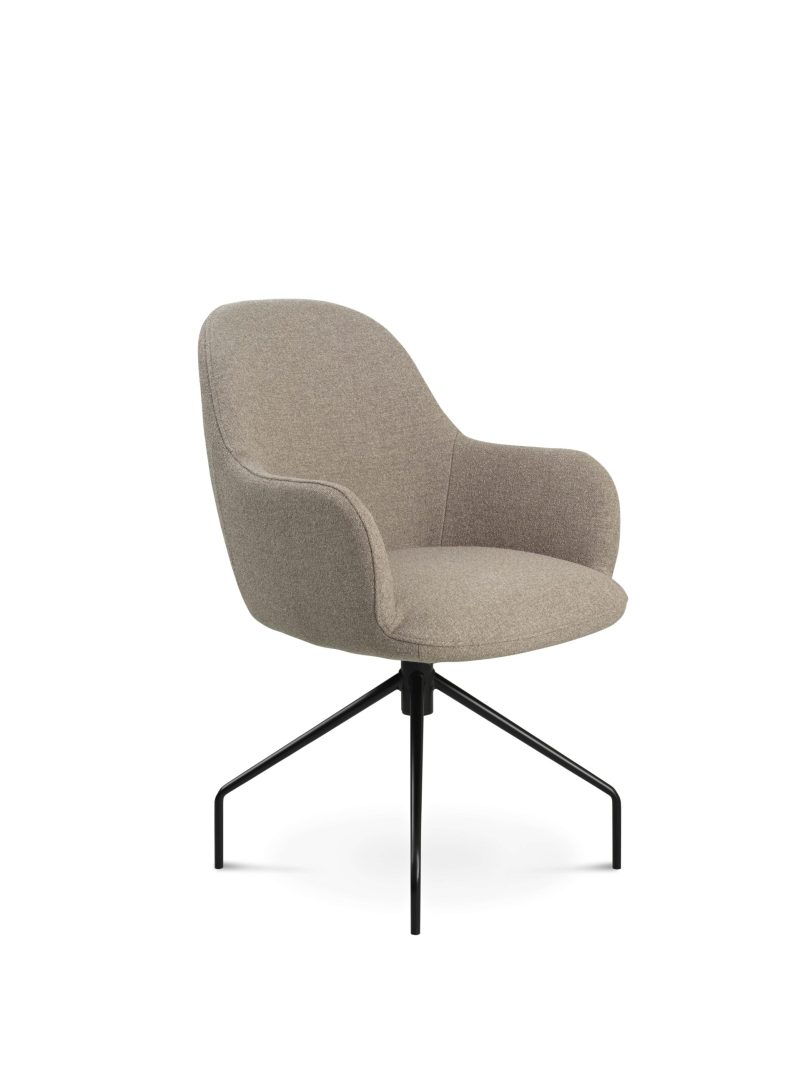 Paloma swivel fabric dining chair by Furninova - Image 14