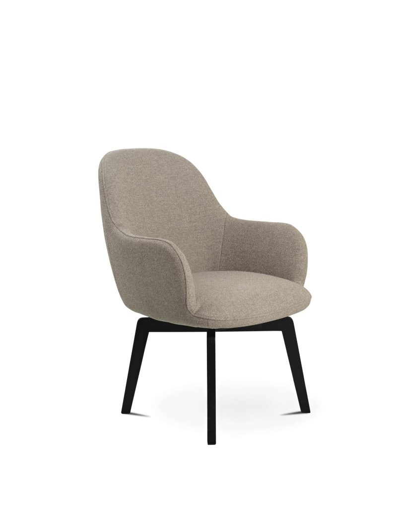 Paloma swivel fabric dining chair by Furninova - Image 10