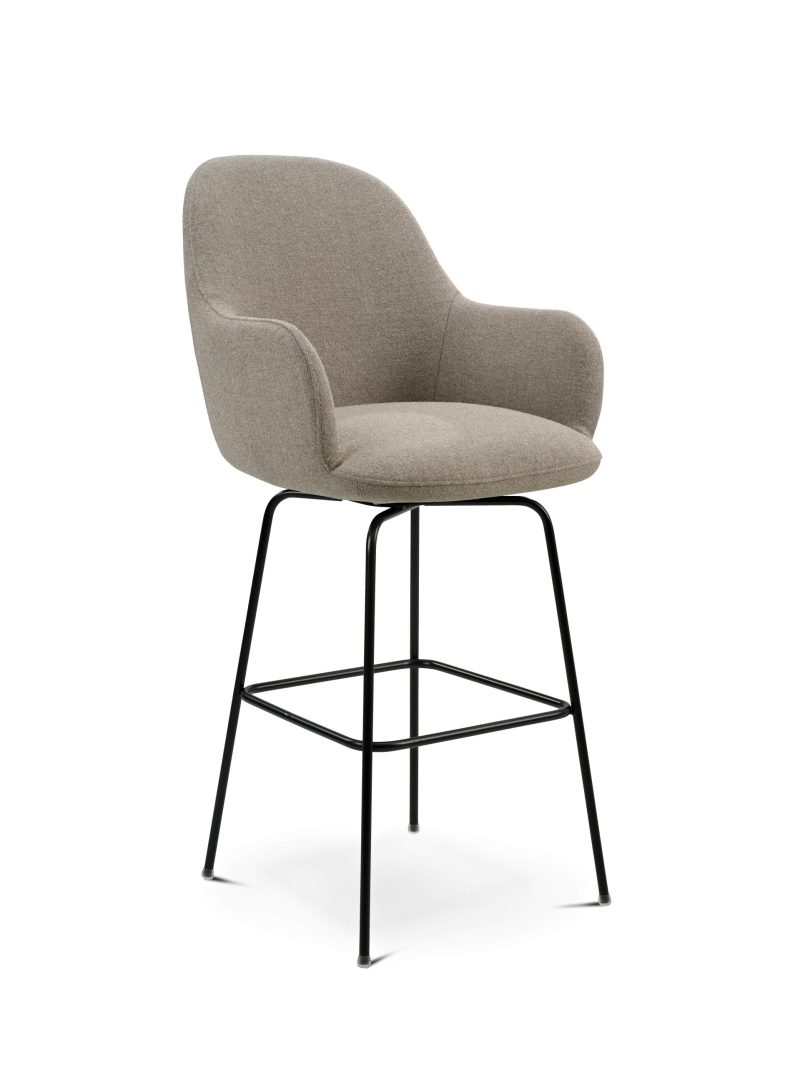 Paloma swivel fabric dining chair by Furninova - Image 11