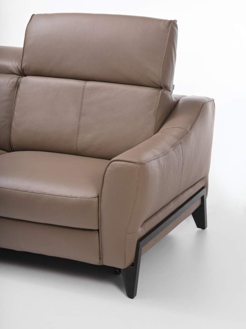 Venezia leather corner sofa by Rom - Image 12