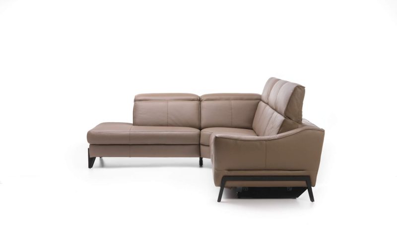 Venezia leather corner sofa by Rom - Image 7