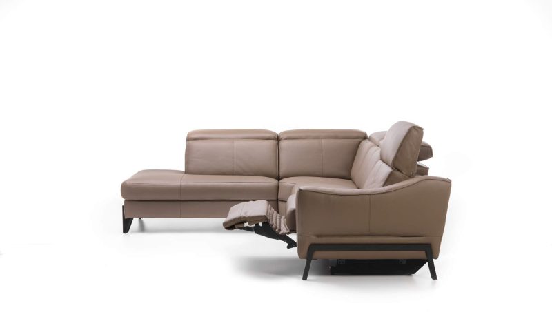 Venezia leather corner sofa by Rom - Image 10