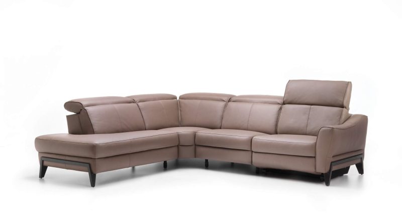 Venezia leather corner sofa by Rom - Image 2