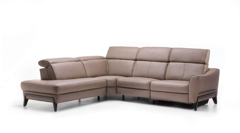 Venezia leather corner sofa by Rom - Image 3