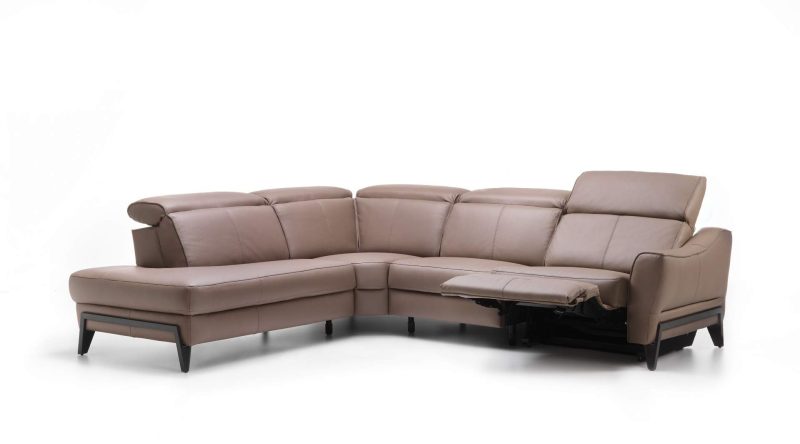 Venezia leather corner sofa by Rom - Image 5