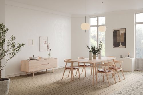Fawn solid wood dining table