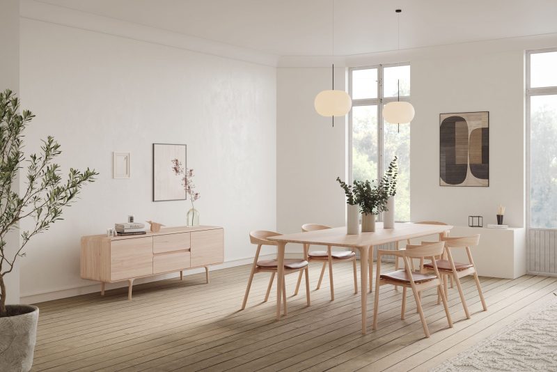 Fawn solid wood dining table