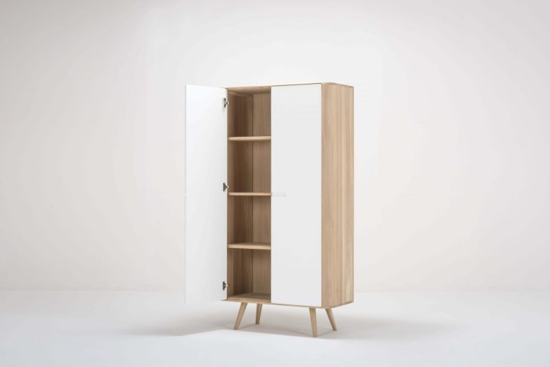 Ena solid wood 2 door cabinet - Image 3
