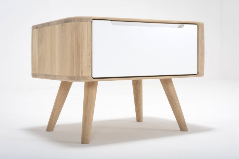 Ena solid wood nightstand 1drawer - Image 3