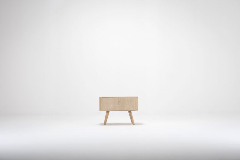 Ena solid wood nightstand 1drawer - Image 2