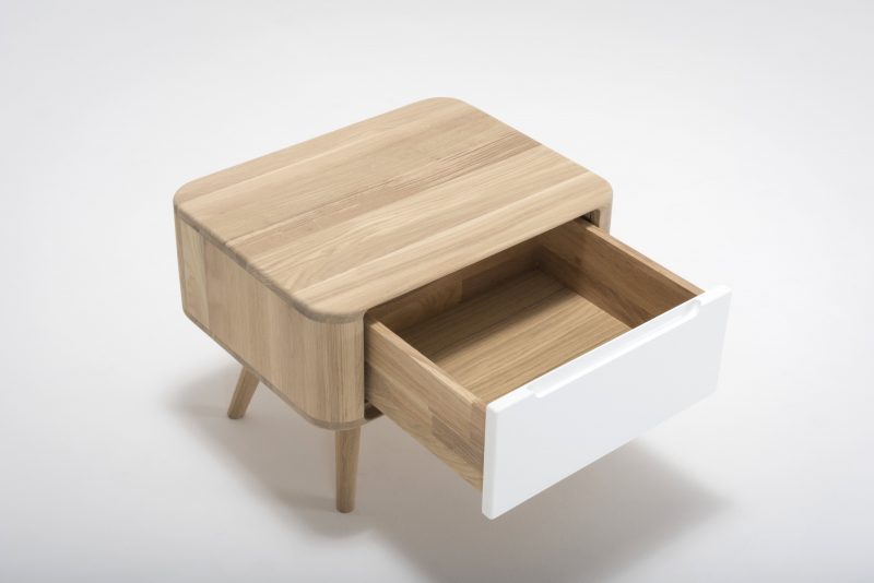 Ena solid wood nightstand 1drawer - Image 5