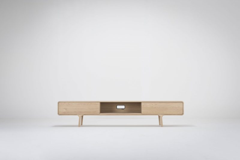 Fawn solid wood lowboard 2 drawers
