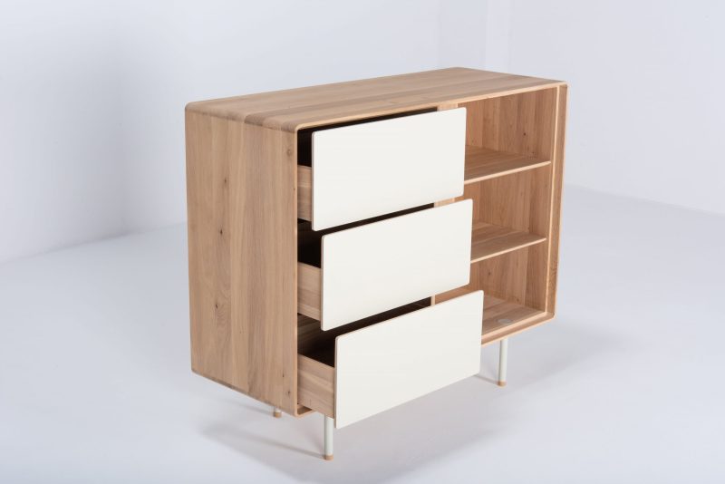 Fina solid wood dresser with 3 drawers - Image 8