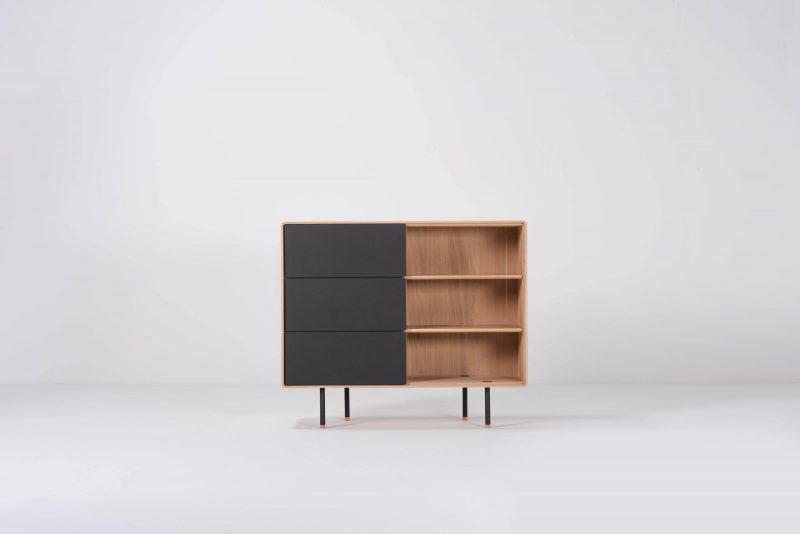 Fina solid wood dresser with 3 drawers - Image 4