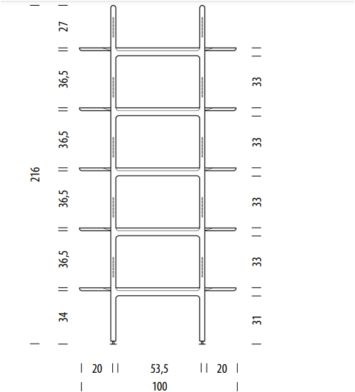 Muse solid wood bookcase height - Image 13