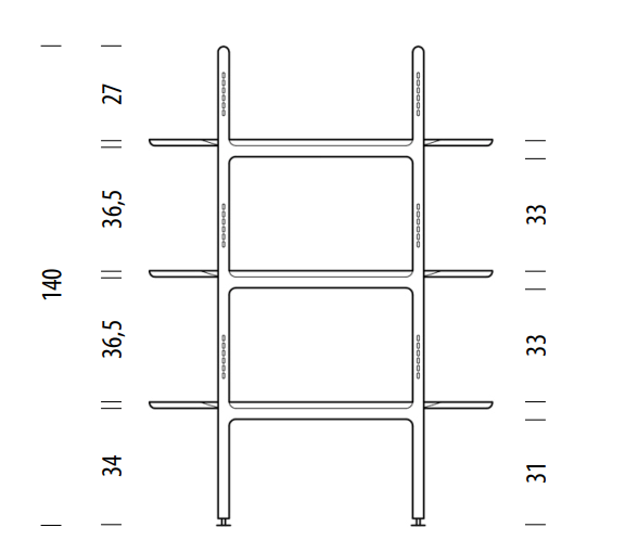 Muse solid wood bookcase - Image 8