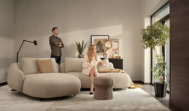 Orca curved sectional sofa by Furninova - Image 8
