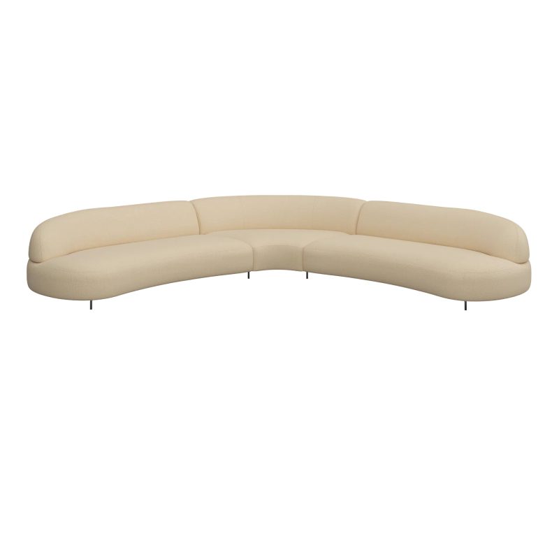 Aria rounded curved corner sofa by Furninova - Image 10