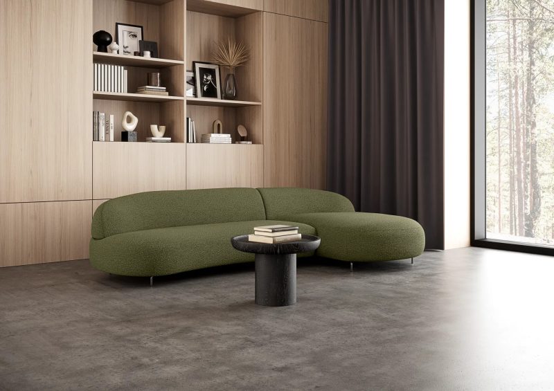 Aria rounded curved corner sofa by Furninova - Image 13