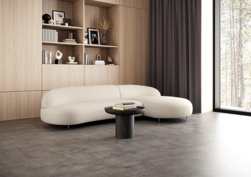 Aria rounded curved corner sofa by Furninova - Image 12