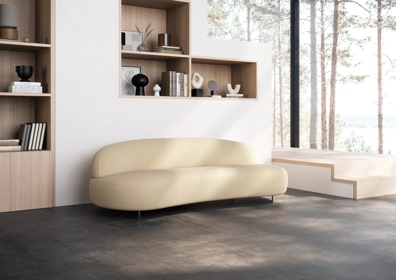 Aria rounded curved corner sofa by Furninova - Image 15