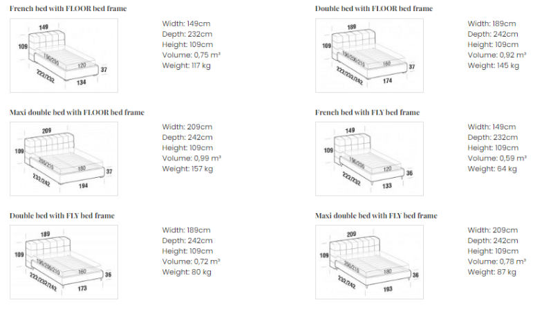 Orazio bed by Le Comfort - Image 6