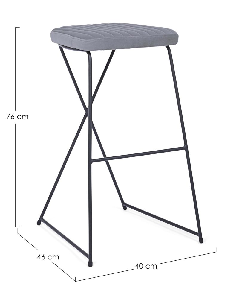 Kinsley velvet bar stools by Bizzotto - Image 5