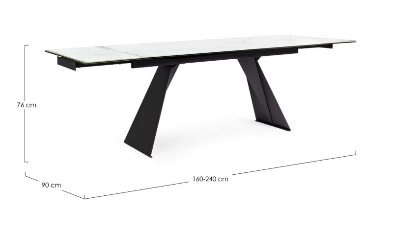 Blazar extendable dining table by Bizzotto - Image 5